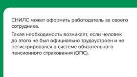 Как работодателю получить СНИЛС для сотрудника в Балдинини