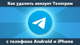 Как удалить аккаунт в Telegram в Балдинини