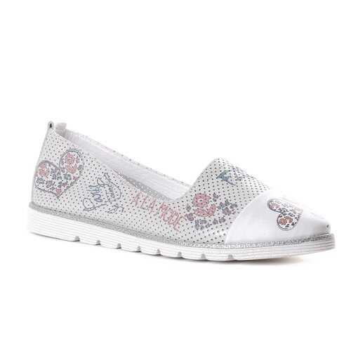 Слипоны женские Shoes Market 628-420-037 белые 36 RU в Балдинини