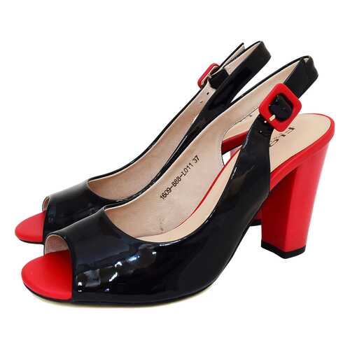 Туфли женские Flona 1609-888-L011 черные, красные 38 RU в Балдинини